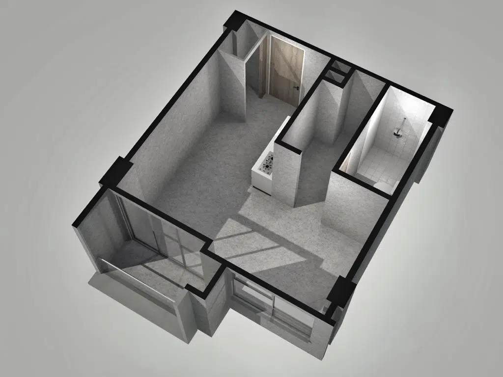 68 Living — Piscina y zona social